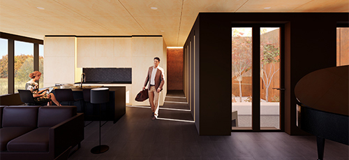 rendering of entry hall